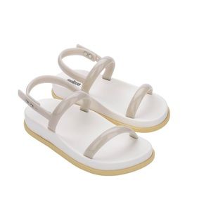 Melissa Beige & Yellow Soft Wave Sandals Women’s Size 9 New in Box